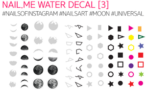 Half Moon Eyes Nail.Me Water Decal Nail Sticker