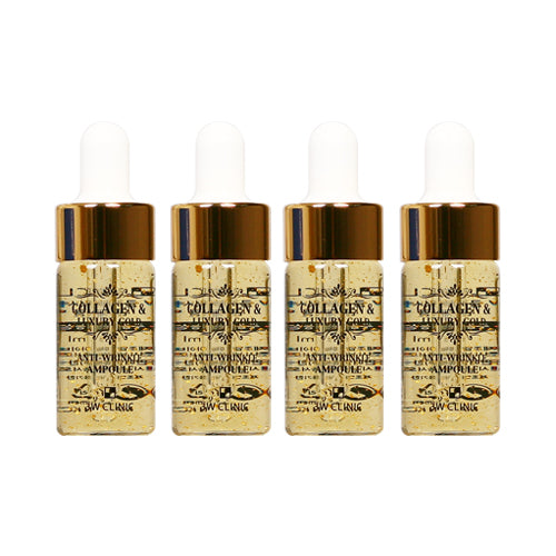 3W CLINIC Collagen and Luxury Gold Anti-Wrinkle Ampoule (4 pack)