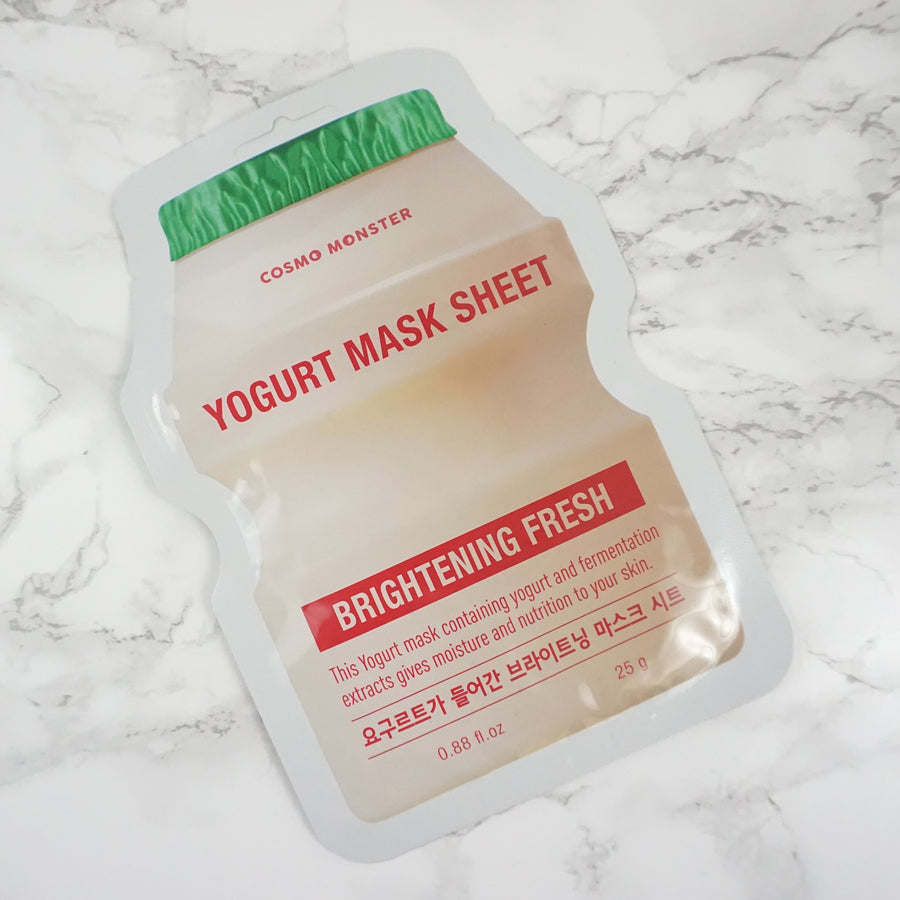 COSMO MONSTER Yogurt Mask Sheet - Brightening Fresh