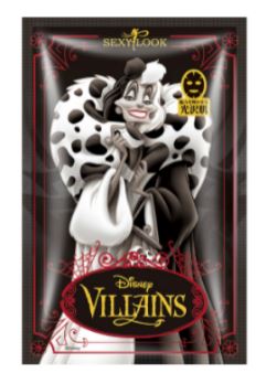SEXYLOOK Disney Villains: CRUELLA DE VIL - Firming Anti-Wrinkle Black Mask